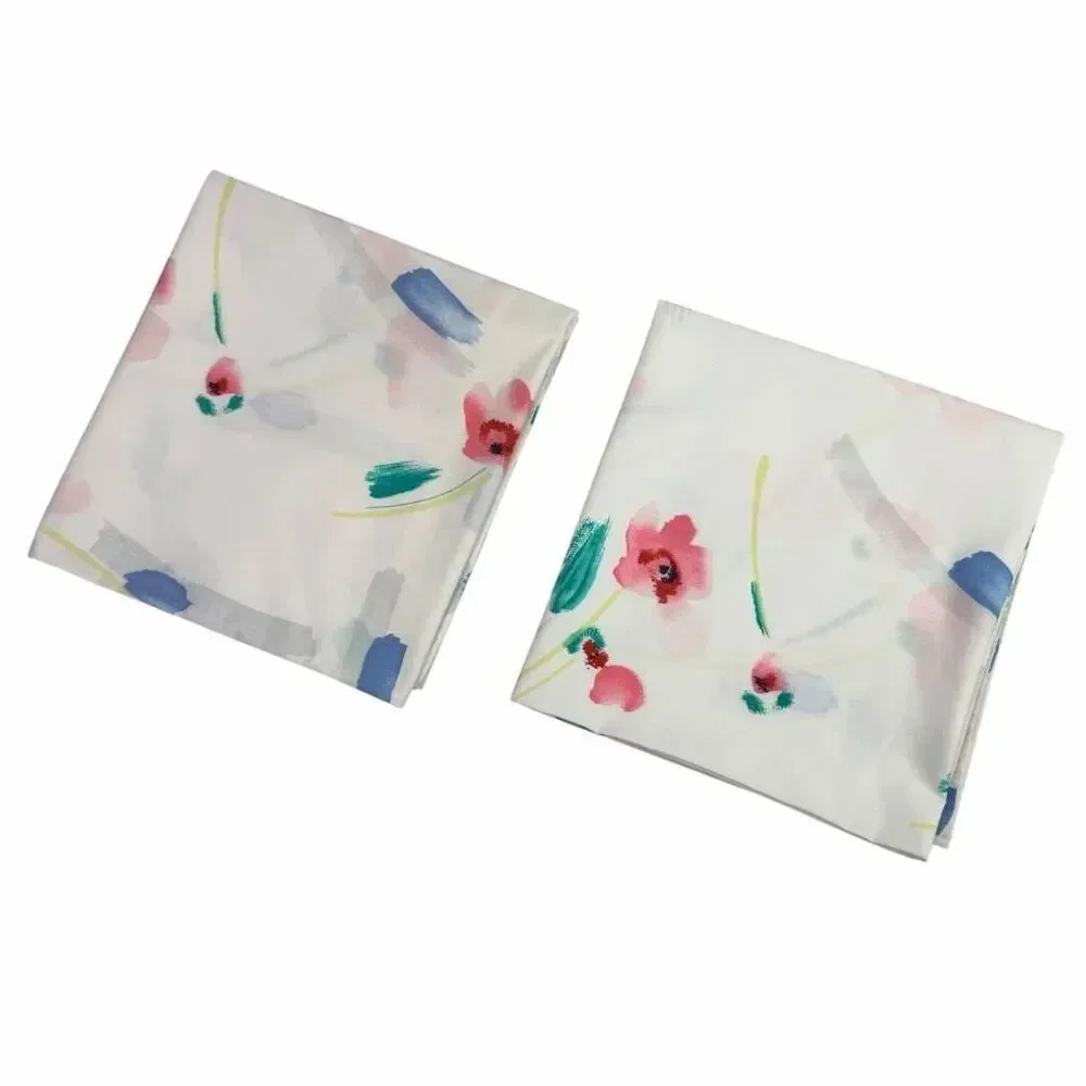 Springmaid King Pillowcase Set White Floral